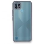 Realme C21 Montreal Silikon Kapak Gri Kılıf