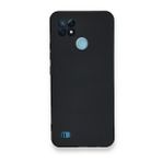 Realme C21 Nano İçi Kadife Silikon Lacivert Kılıf