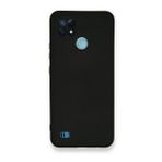 Realme C21 Nano İçi Kadife Silikon Siyah Kılıf