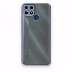 Realme C25 Montreal Silikon Kapak Gri Kılıf