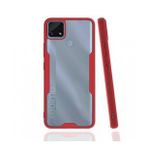 Realme C25 Platin Silikon Kırmızı Kılıf