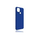 Realme C25Y Kılıf Mat ve Yumuşak Yapılı Şık Esnek Flexo Premium Kapak - Mavi