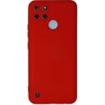 Realme C25Y Kılıf Nano Içi Kadife Silikon - Kırmızı - 1 - Renkli