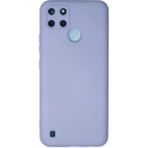 Realme C25Y Kılıf Nano Içi Kadife Silikon - Lila - 1 - Renkli