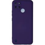 Realme C25Y Kılıf Nano Içi Kadife Silikon - MOR-(5796)