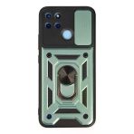 Realme C25Y Kılıf Pars Lens Yüzüklü - Yeşil