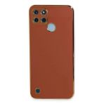 Realme C25Y Kılıf Volet Silikon - Kırmızı-(5796)