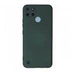 Realme C25Y Nano İçi Kadife Silikon Koyu Yeşil Kılıf