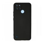 Realme C25Y Nano İçi Kadife Silikon Siyah Kılıf