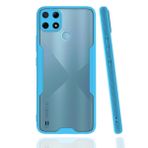 Realme C25Y Platin Silikon Mavi Kılıf