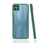 Realme C25Y Platin Silikon Yeşil Kılıf