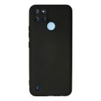 Realme C25y Uyumlu Kılıf Nano İçi Kadife Silikon - Siyah