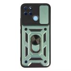 Realme C25y Uyumlu Kılıf Pars Lens Yüzüklü Silikon - Yeşil