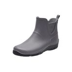 Realpaks Bayan ayak bileği PVC su geçirmez dış mekan lastik çizmesi, bahçe iş ayakkabıları için BG 8/2, Gri, 41/42 EU