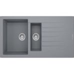 RealStone P005 Troya 100 Granit 100x50 cm Tezgah Üstü Gri Eviye