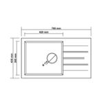 RealStone P010 Assos 76 Xl Gri Granit 76X43.5 cm Mutfak Eviyesi