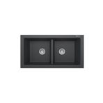 RealStone P012 100 Efes 100x50 cm Antrasit Granit Eviye