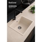 RealStone Real Stone K005 Gordion 52 Granit Mutfak Eviyesi Krem 52X47 Cm