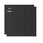 Realth Manyetik noktalar/mıknatıslı plaka, kendinden yapışkanlı, kare, 50 adet, 30 mm x 30 mm, soyma ve yapıştırma, el işi mutfakları ve buzdolapları için (MDS3050)
