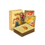 Realx Pokemon Vmax Gold Card Altın Esnek Koleksiyon Oyun Kartı İngilizce(55 Adet)