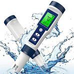 Reapyyt TDS 0-200000 PPM metre 5'i 1 arada TDS / EC/SALT / TEMP/PH içme suyu, havuz ve akvaryum için