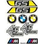 Rebon Moto Design Gs Bmw Tasarımlı Ekipman Kask Motorsiklet Sticker Seti 03 - Standart - Renkli
