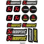 Rebon Moto Design Sponsor Akrapovıc Tasarımlı Ekipman Kask Motorsiklet Sticker Seti 01