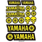 Rebon Moto Design Yamaha Motosiklet Çoklu Sticker Seti 03 - Standart - Renkli