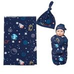 Reborn Bebek Bebek Battaniyesi Yumuşak Bebek Kundağı 17-22" Reborn Doll Yenidoğan Bebek Yatağı (Koyu Mavi)