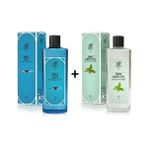 Rebul Aqua 270 ml Cam Şişe Kolonya + Green Tea 270 ml Cam Şişe Kolonya