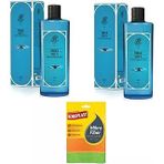 Rebul Aqua Kolonya, 2x250ml, Mavi, Koroplast Çok Amaçlı Mikrofiber Bez Hediyeli
