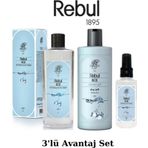 Rebul ICE Edc 250ml Kolonya + 500ml Duş Jeli + 125ml Edc Kolonya 3'lü Avantaj Set