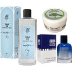 Rebul Ice Kolonya 270 Cc Cam Şişe + 235 Parfüm Mavi Erkek 100 Ml +Dermokil Nemlendirici El Yüz Bakım Kremi Aloe Vera Özlü 220 Ml