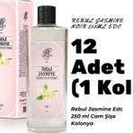 Rebul Jasmine Edc 250ml Cam Şişeli Yasemin Kokulu Kolonya 12 Adet (1 Koli)