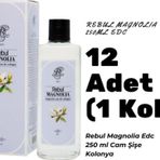 Rebul Magnolia Edc 250ml Cam Şişeli Manolya Kokolu Kolonya 12 Adet (1 Koli)