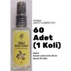 Rebul Sweet Lemon Edc 50ML Sprey Pet Şişe 60 Adet (1 Koli) Sweet Lemon Kokulu Kolonya - 50 ml
