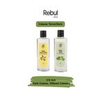 Rebul Sweet Lemon & Lime 250 ml Cam Şişe Kolonya 2’li Set + 10’lu Kolonyalı Mendil Hediyeli