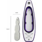 Rebuwo Kano ve Paddle Board Seti İkisi Bir Arada SUP BOARD Şişme Kayak (MOR)