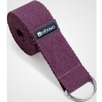 Rebuwo Koyu Mor Yoga Kemeri, Doğal Pamuk 184 cm,Yoga ve Pilates İçin İdeal, Dark Purple Cotton Yoga Strap