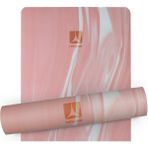 Rebuwo Yoga Pembe Kaydırmaz Doğal Kauçuk Pilates Matı 5 mm Kalınlıkta Tekil Kullanım İçin