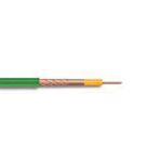 Reçber M12 RG6U/6 CU/CU Class B Yeşil Koaksiyel Kablo