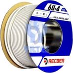 Reçber Tv Kablosu Rg6-U4 Beyaz Anten Kablosu ( 1 Metre Fiyatıdır )