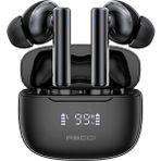 Recci Bluetooth Kulaklık Dijital Şarj Göstergeli Recci REP-W77 Warrior Anc Özellikli Tws V5.3 Siyah