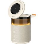 Recci RCW-51 Kablosuz Şarj Standı Ambiyans Işıklı Beyaz Bluetooth Speaker