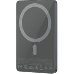 Recci RP33 Pd 20W Ultra Ince LED Göstergeli Hızlı Şarj Özellikli Wireless Powerbank 15W 5000MAH - Gri