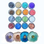 Reçine 16lı Toz Pigment Boya Seti 16x10ml Reçine Mini Pigment A2