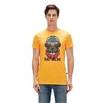 Reckless T-Shirt Hardal Sarı 3D Baskılı Erkek Tişört