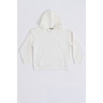 RECOLOR Organik Kapüşonlu Uzun Kollu Kız Çocuk Sweatshirt - Ekru Ekru - 10-12 - 10 - 12 Yaş