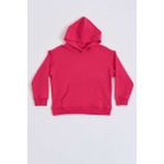 RECOLOR Organik Kapüşonlu Uzun Kollu Kız Çocuk Sweatshirt - Pembe - 12-14 - 12 - 14 Yaş