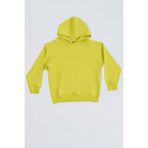 RECOLOR Organik Kapüşonlu Uzun Kollu Kız Çocuk Sweatshirt - Sarı - 12-14 - 12 - 14 Yaş